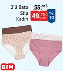 2’Lİ BATO SLİP KÜLOT KADIN 2’Lİ BATO SLİP KÜLOT KADIN